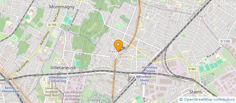 localisation de l'entreprise SCI PIERREFITTOISE à PIERREFITTE-SUR-SEINE