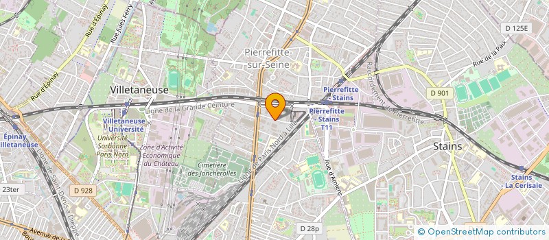 localisation de l'entreprise SCI PIERREFITTOISE DE GESTION à PIERREFITTE-SUR-SEINE