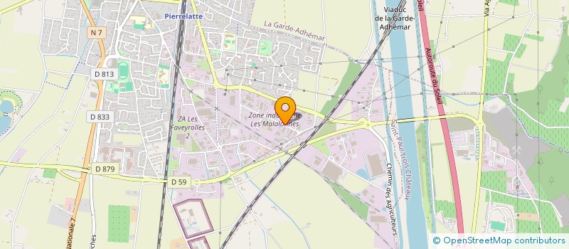 localisation de l'entreprise SCI PIERRELATTE 26  PIERRELATTE
