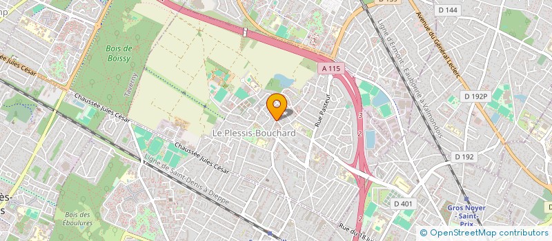 localisation de l'entreprise SCI PIERRELAYE à LE PLESSIS-BOUCHARD
