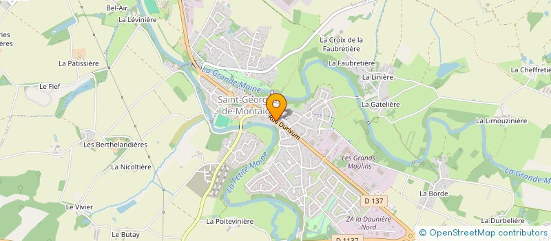 localisation de l'entreprise SCI PIERRELEE à MONTAIGU-VENDEE
