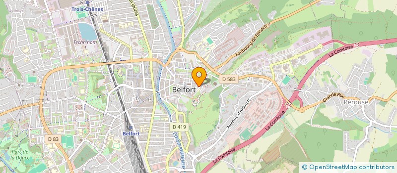 localisation de l'entreprise SCI PIERRELINE à BELFORT