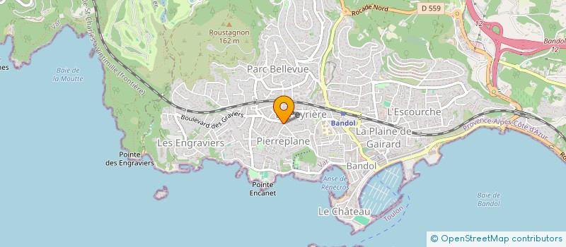 localisation de l'entreprise SCI PIERREPLANE  BANDOL