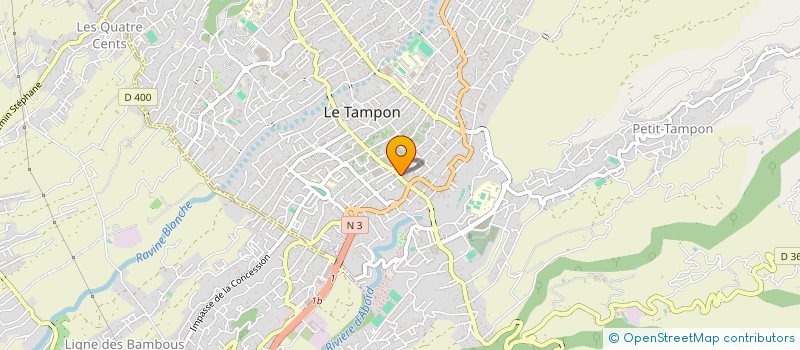 localisation de l'entreprise SCI PIERRES à LE TAMPON