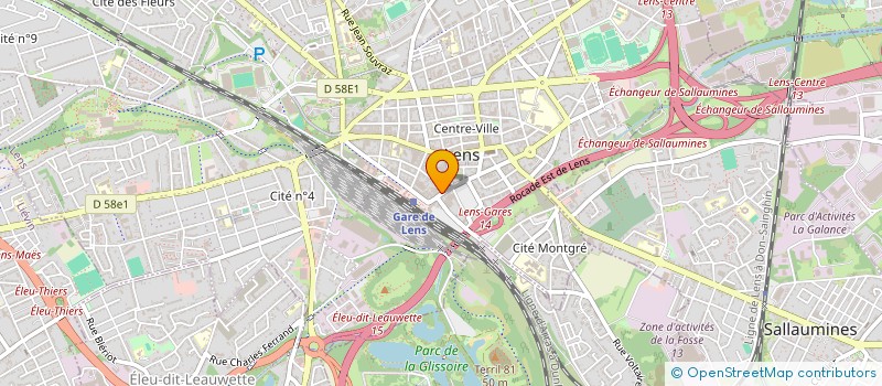 localisation de l'entreprise SCI PIERRES BRUTES  LENS