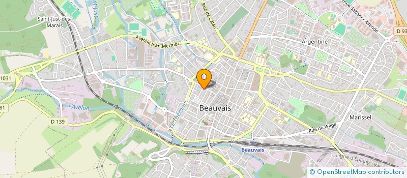 localisation de l'entreprise SCI PIERRES DE B.L.I.  BEAUVAIS