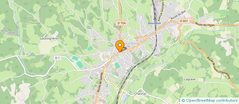 localisation de l'entreprise SCI PIERRES DE BOURIANE  GOURDON