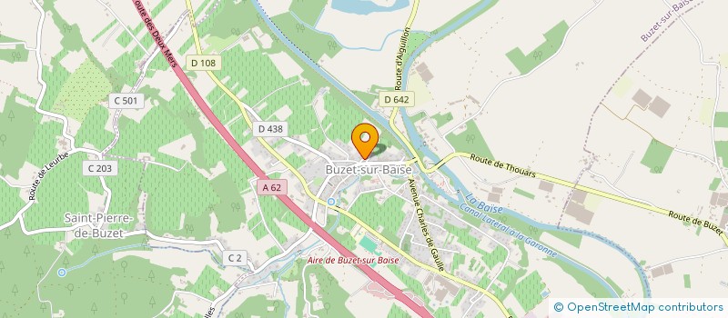 localisation de l'entreprise SCI PIERRES ET BOIS  BUZET-SUR-BAISE