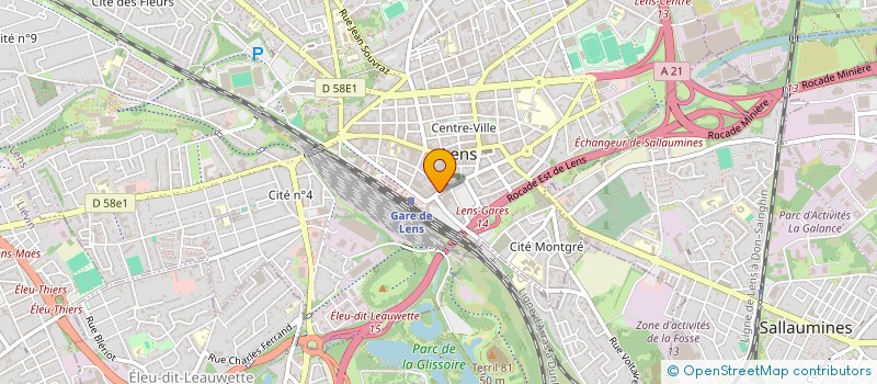 localisation de l'entreprise SCI PIERRES TAILLEES  LENS