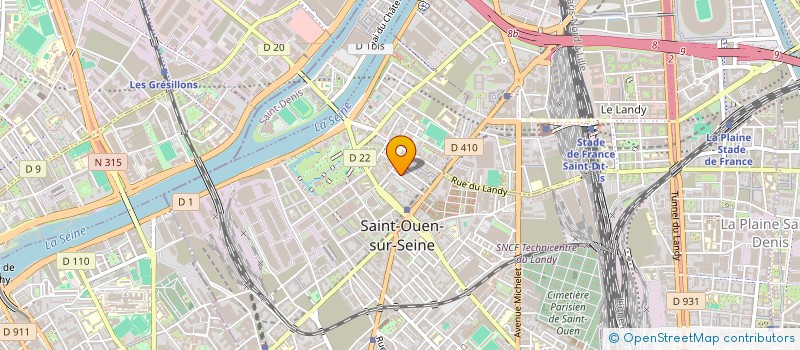 localisation de l'entreprise SCI PIERRES TAILLEES à SAINT-OUEN-SUR-SEINE