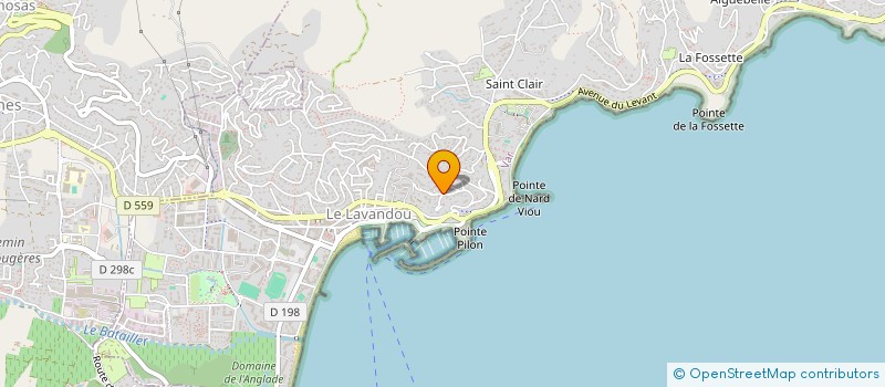 localisation de l'entreprise SCI PIERRET MITTAUD à LE LAVANDOU