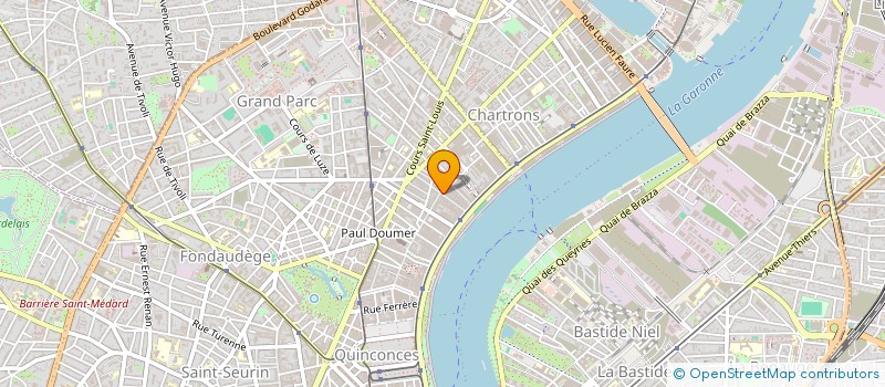 localisation de l'entreprise SCI PIERRETTE ET GASTON  BORDEAUX