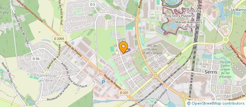 localisation de l'entreprise SCI PIERREVEN  MONTEVRAIN