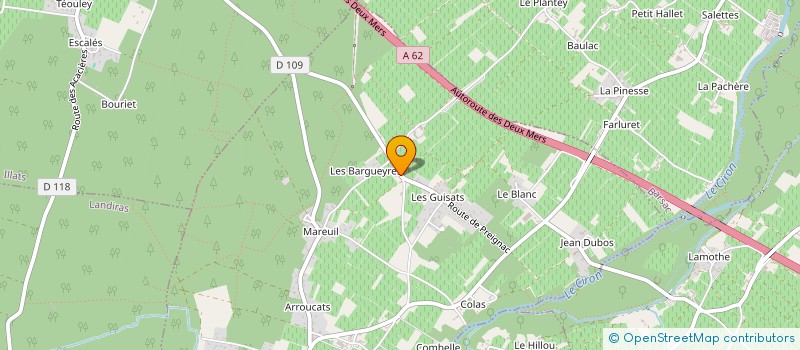 localisation de l'entreprise SCI PIERRIL  PUJOLS-SUR-CIRON