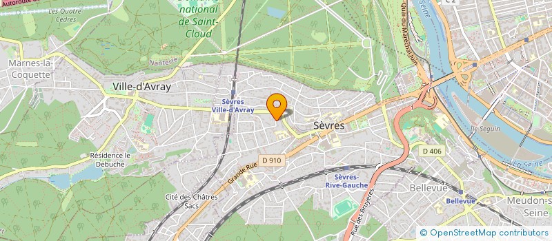 localisation de l'entreprise SCI PIERRISSIMMO MZ 01 PF O6 à SEVRES