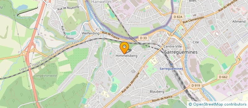 localisation de l'entreprise SCI PIERRISSIMO MZ 01 (BA 07) à SARREGUEMINES
