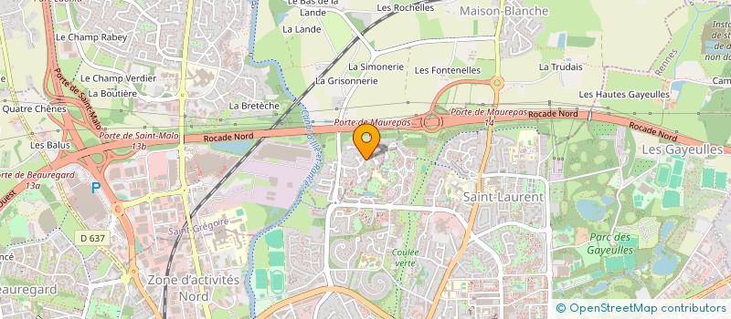 localisation de l'entreprise SCI PIERRISSIMO SED 03  JF 12  SAINT-GREGOIRE