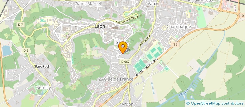 localisation de l'entreprise SCI PIERRISSIMO VAL 04 (JCD-8) à LAON