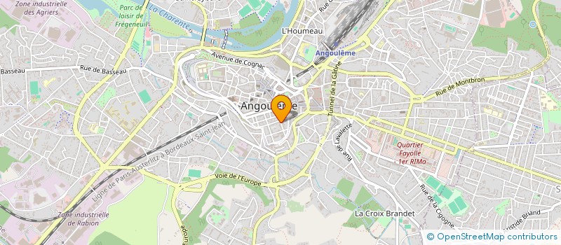 localisation de l'entreprise SCI PIERROPHILE à ANGOULEME