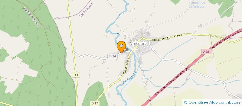 localisation de l'entreprise SCI PIERROT  VRECOURT