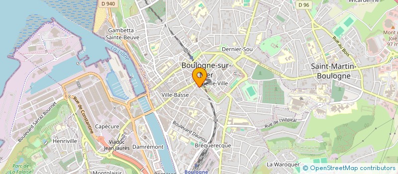 localisation de l'entreprise SCI PIERRU-VIGNERON  BOULOGNE-SUR-MER