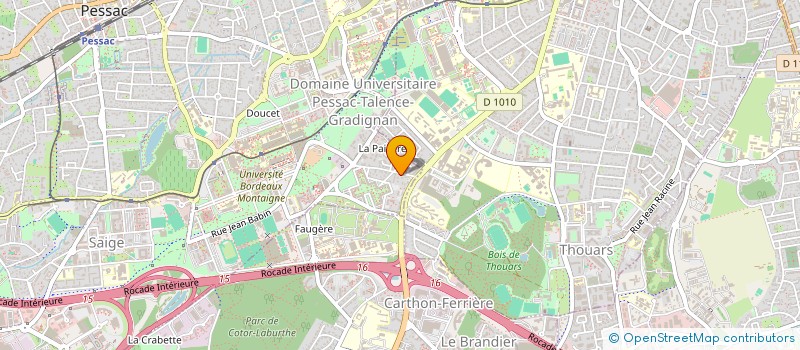 localisation de l'entreprise SCI PIERSOPH  PESSAC