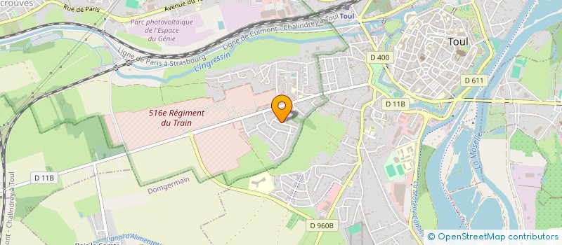 localisation de l'entreprise SCI PIERSUD  ECROUVES