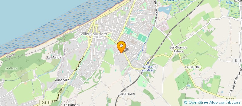 localisation de l'entreprise SCI PIETOM  VILLERS-SUR-MER