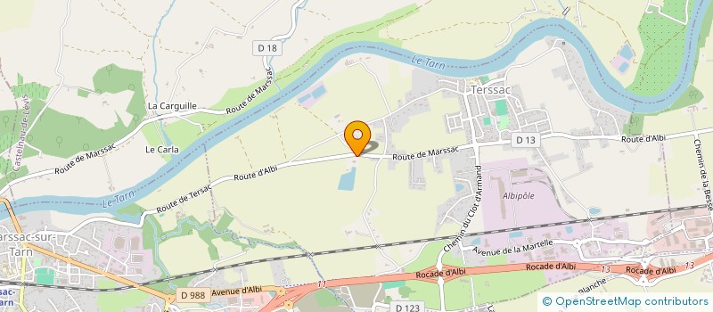 localisation de l'entreprise SCI PIETRA  TERSSAC