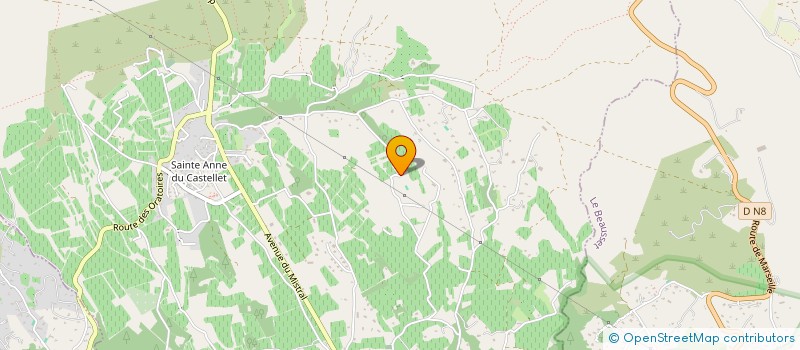 localisation de l'entreprise SCI PIETROROSA  LE CASTELLET