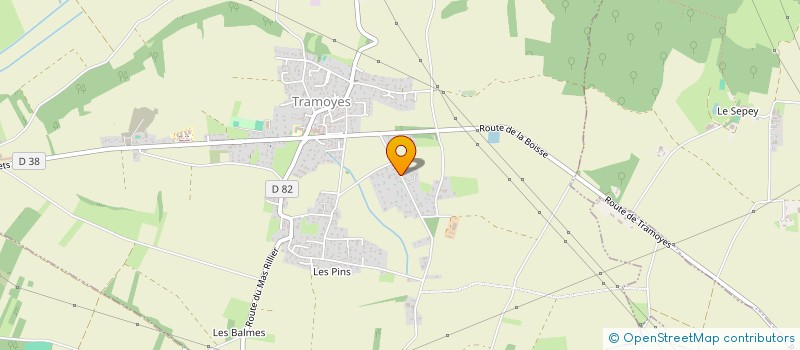 localisation de l'entreprise SCI PIETTE  TRAMOYES