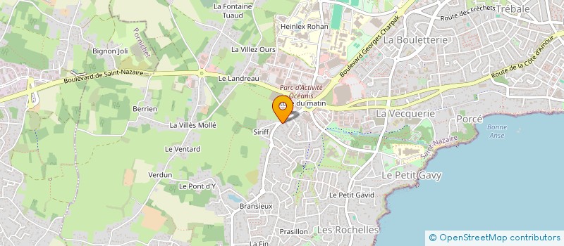 localisation de l'entreprise SCI PIETTE - FOULADGAR  SAINT-NAZAIRE