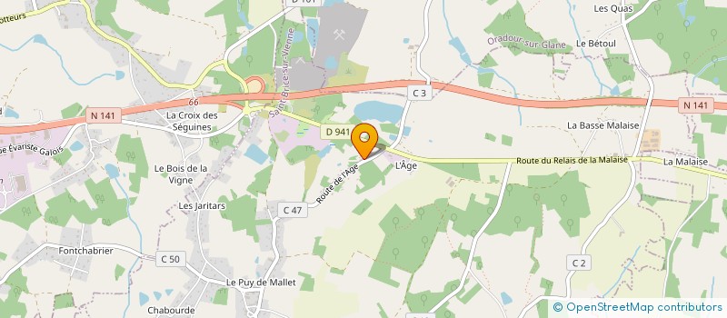 localisation de l'entreprise SCI PIEUX  SAINT-BRICE-SUR-VIENNE