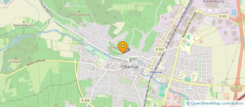 localisation de l'entreprise SCI PIF  OBERNAI