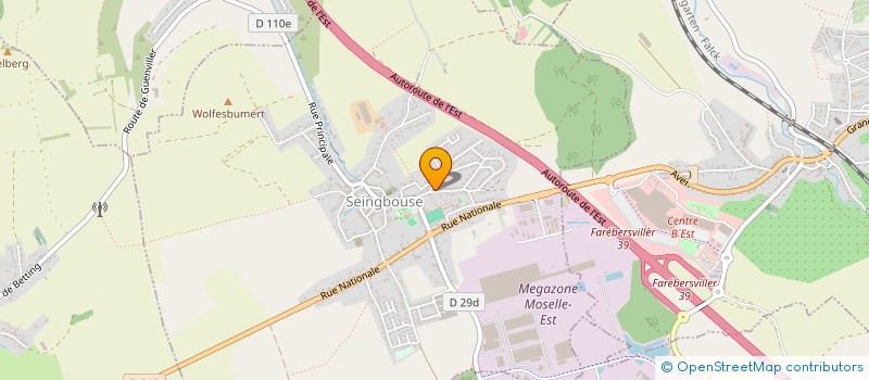 localisation de l'entreprise SCI PIFADE  SEINGBOUSE