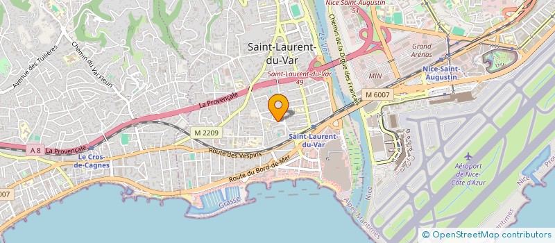 localisation de l'entreprise SCI PIGA à SAINT-LAURENT-DU-VAR
