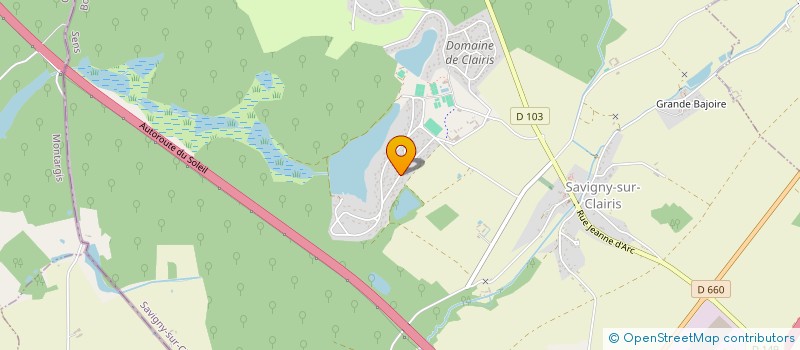 localisation de l'entreprise SCI PIGALLE SUD  SAVIGNY-SUR-CLAIRIS