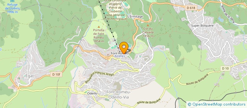 localisation de l'entreprise SCI PIGALOC  FONT-ROMEU-ODEILLO-VIA