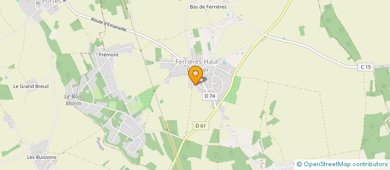 localisation de l'entreprise SCI PIGASI  FERRIERES-HAUT-CLOCHER