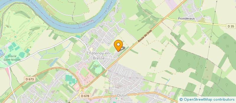 localisation de l'entreprise SCI PIGEC  CHATENOY-EN-BRESSE