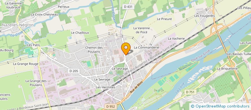 localisation de l'entreprise SCI PIGEC  POCE-SUR-CISSE