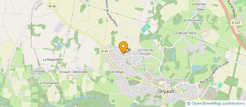 localisation de l'entreprise SCI PIGEON BLANC à ORVAULT