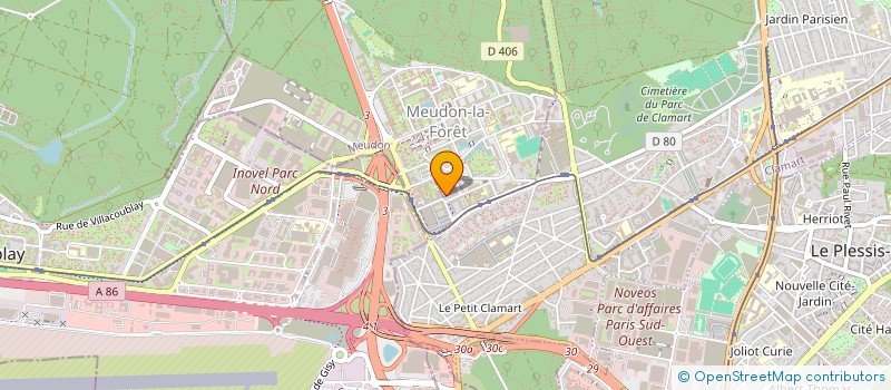 localisation de l'entreprise SCI PIGLOO à MEUDON
