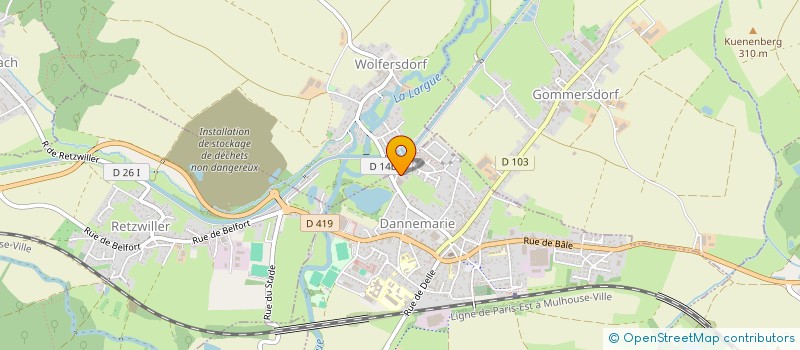 localisation de l'entreprise SCI PIGNARD  DANNEMARIE