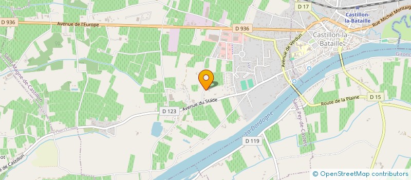 localisation de l'entreprise SCI PIGNATARO-BARTHOME  SAINT-MAGNE-DE-CASTILLON