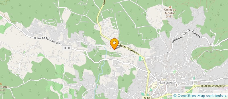 localisation de l'entreprise SCI PIGNES OUEST  LORGUES