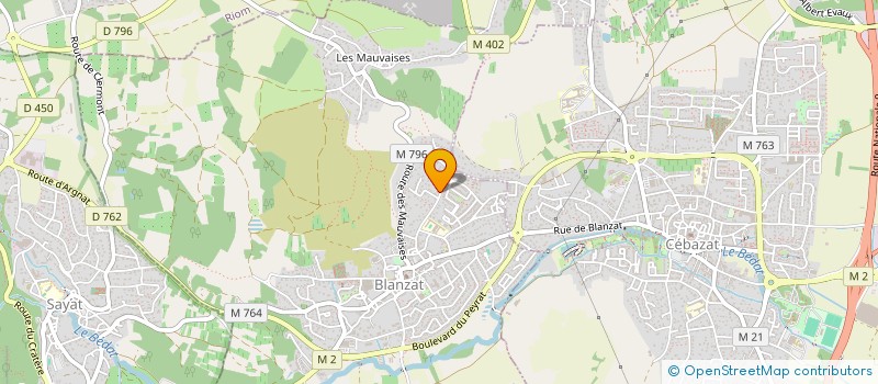 localisation de l'entreprise SCI PIGNOL  BLANZAT