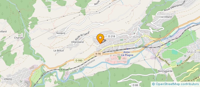 localisation de l'entreprise SCI PIGRAGORDE DE MANDURIA  AIME-LA-PLAGNE