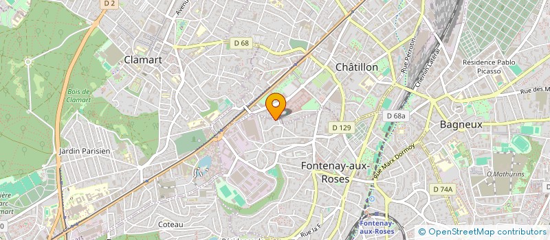 localisation de l'entreprise SCI PIGUET MAISON BLANCHE à FONTENAY-AUX-ROSES