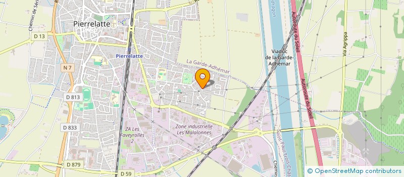 localisation de l'entreprise SCI PIHERSO à PIERRELATTE